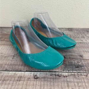Tieks Turquoise Leather Flats